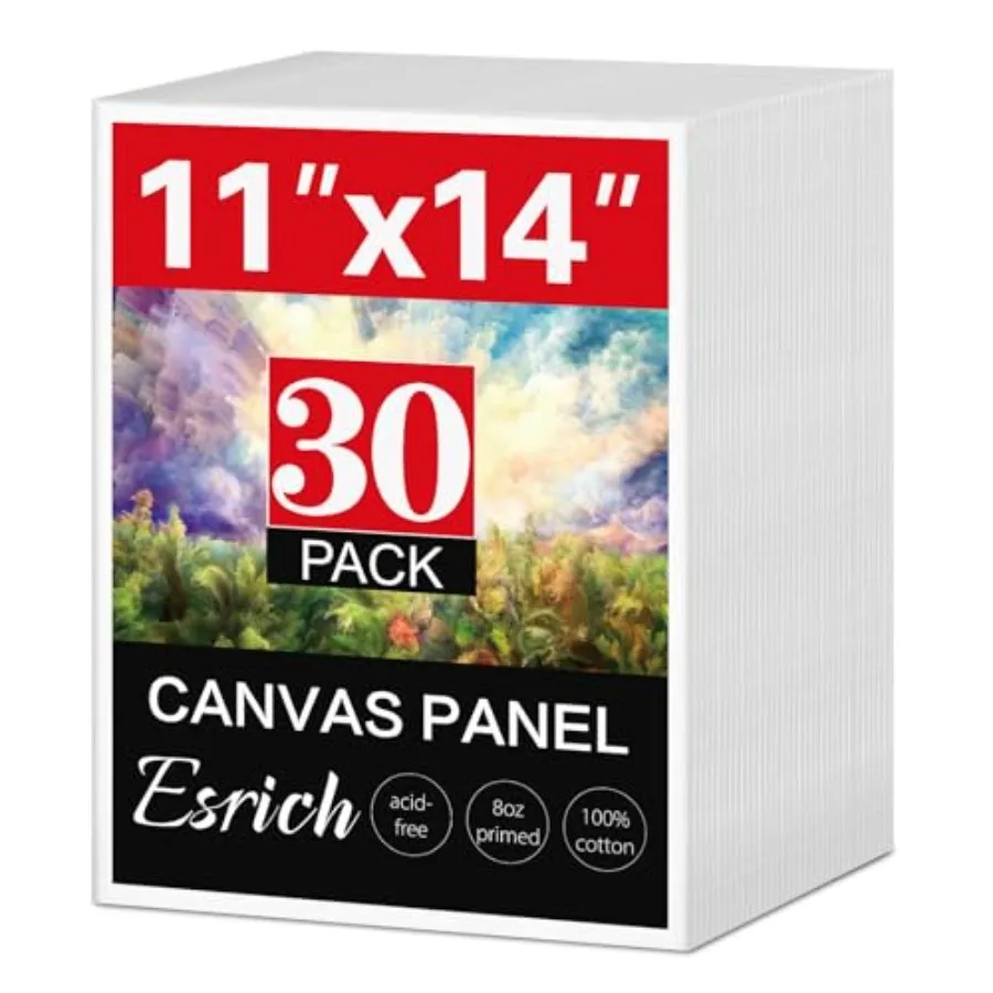 

Canvases for Painting 0 Pack Canvas Boards for Painting Cotton Primed Acid Free Blank Canvas Panels for Oil Paint Watercolor Ac