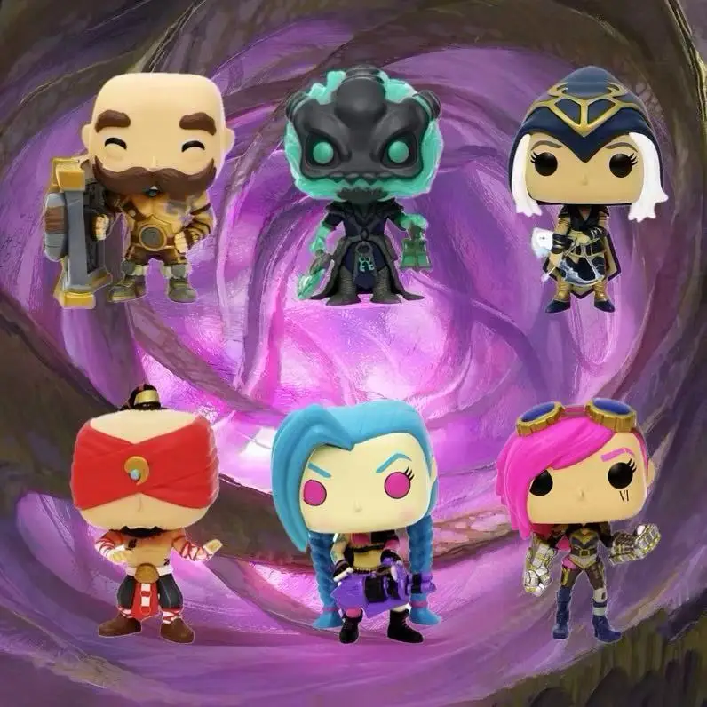

Jinx Vi Ashe Braum Leesin Thresh League of Legends Рисунок Подлинная оригинальная упаковка Совершенно новая