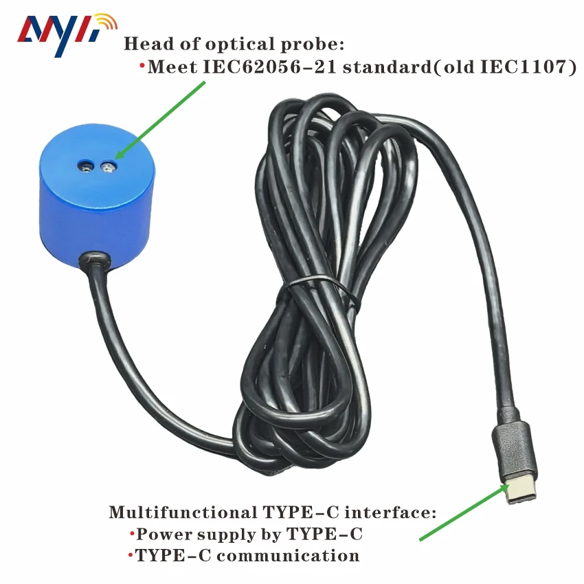 FT232 USB-C واجهة 940nm مسبار بصري للاتصالات مقياس الغاز لتدفق المياه الكهربائية #4