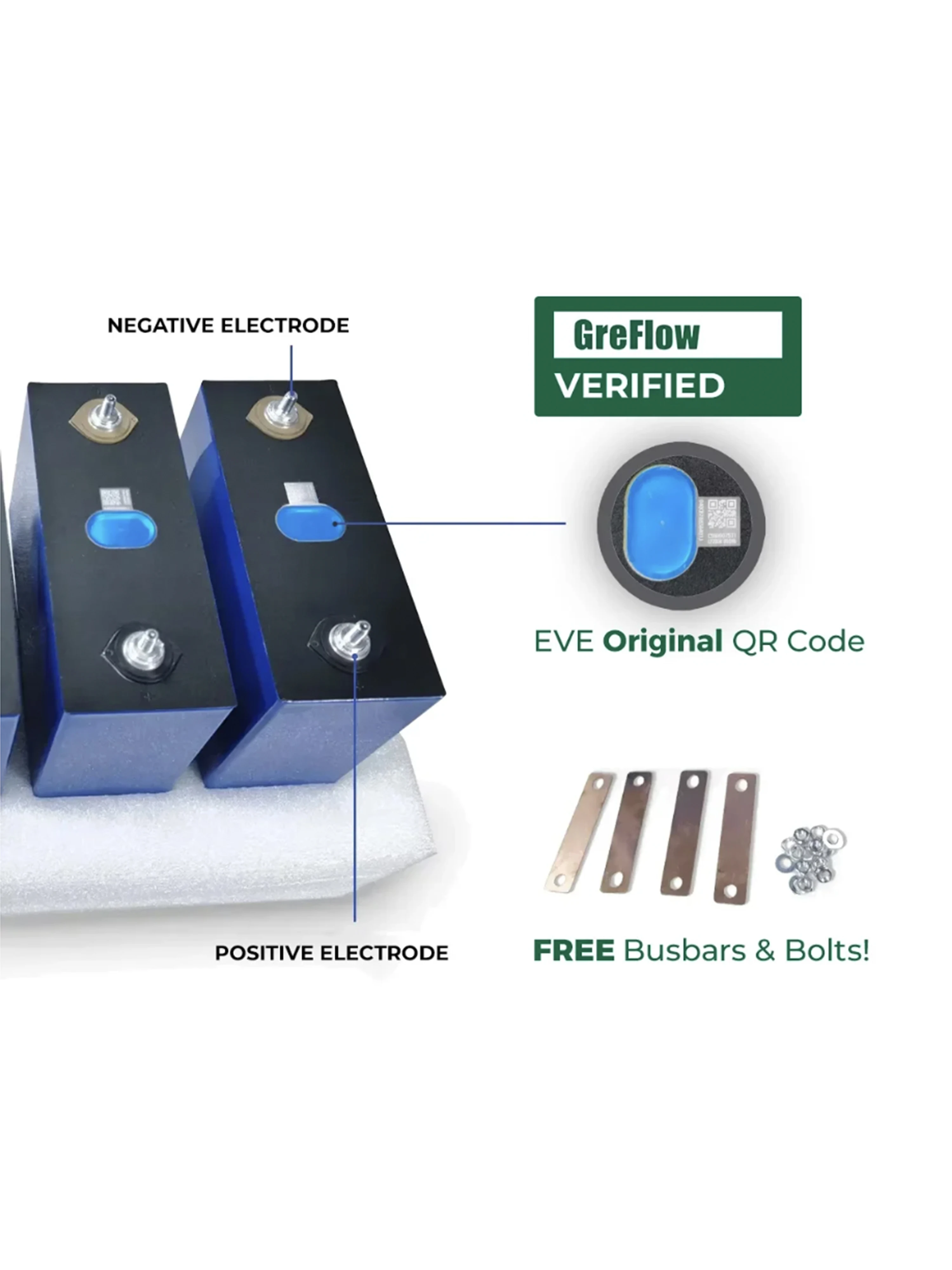 بطارية LiFePO4 3.2 فولت LF-280K فئة أ نوع جديد ≥ 8000 دورة. البطاريات القابلة لإعادة الشحن التي يتم شحنها من مستودع بولندا خالية من الرسوم #3