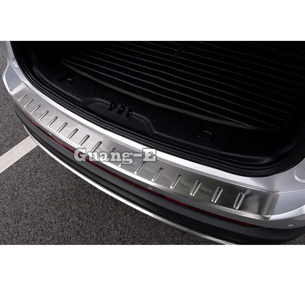 For Ford EDGE 2015 2016 2017 2018 Car Styling Stainless Steel Back Rear Pedal Door Scuff Plate Frame Outside Threshold Trunk