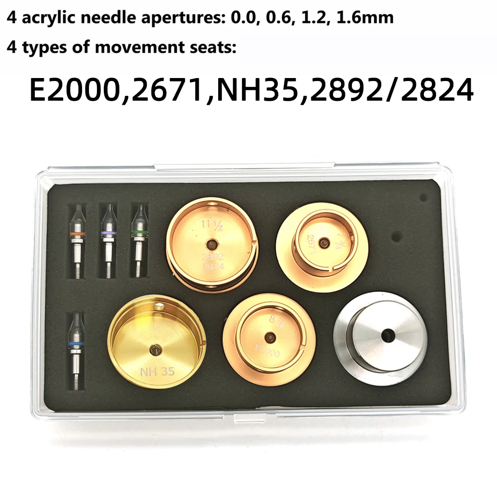 Watch Hand Setting Tool and Movement Holder Base NH35/2892/2824/2035 Installing Hour Minute Second Hands Watch Repair Tool Set