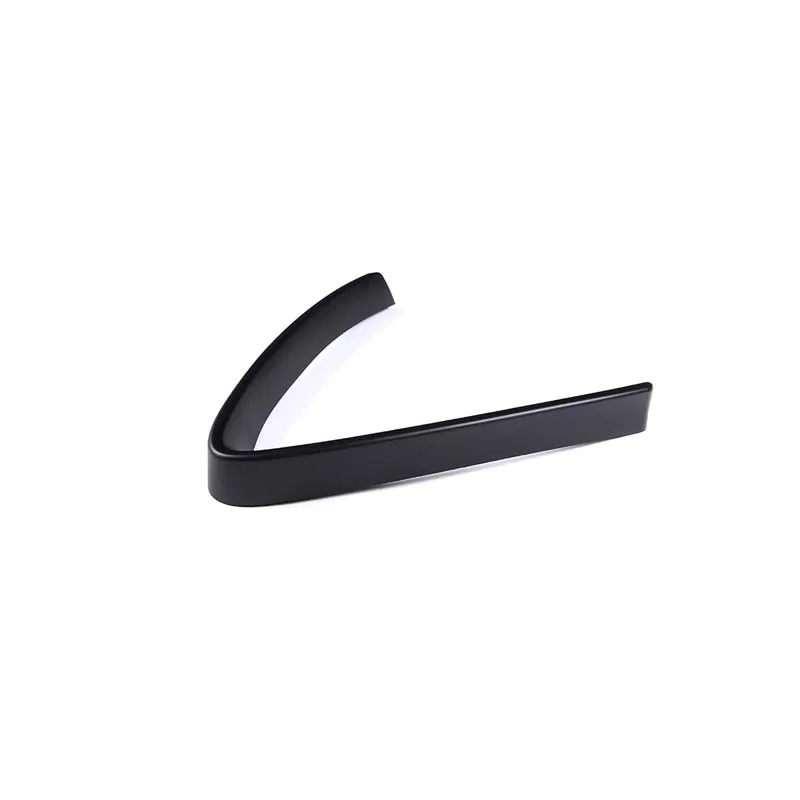 Cornice Griglia Paraurti A V Nero Lucido Per Alfa Romeo Stelvio 2017-2023 - Rivestimento In ABS Antigraffio, Adesivo