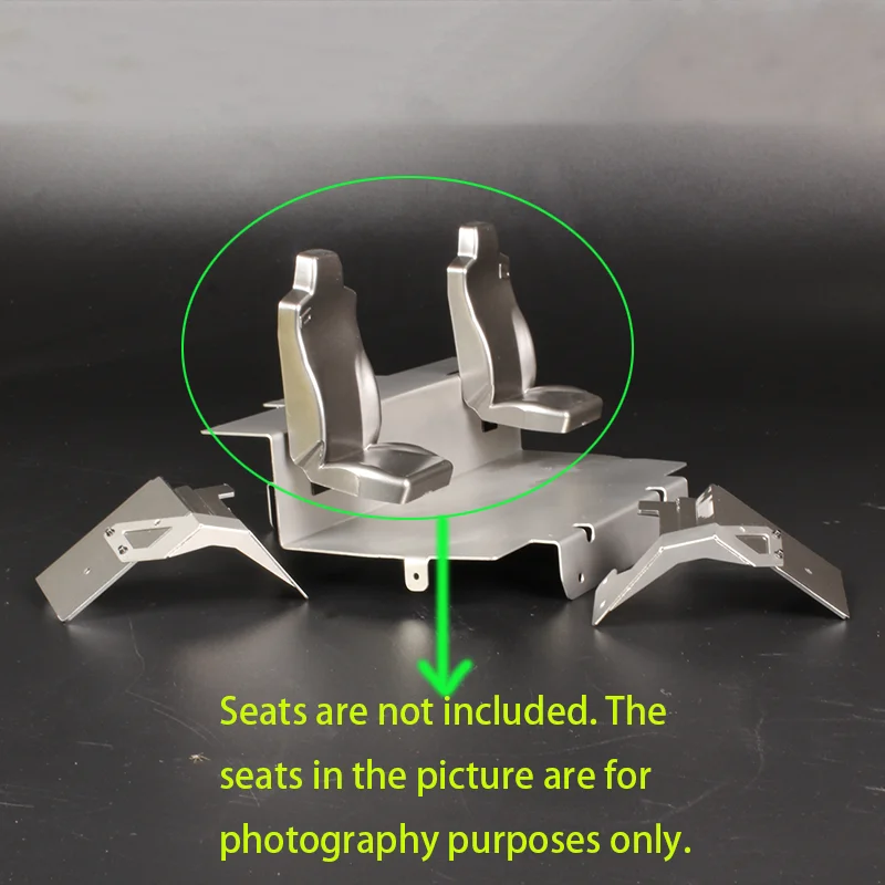 

1:14 масштаб 1 шт. металлическая имитация напольной панели кабины, обновленные аксессуары для радиоуправляемого грузовика Tamiya MAN TGS