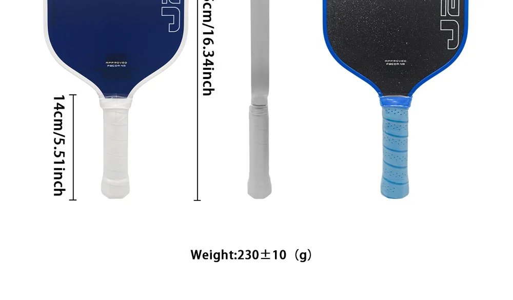 Honolulu J2CR 5. Generation Pickleball-Schläger mit Heißgepresstem Schaumstoffkern, T700 Carbonfaser, Leichtgewichtiger Pickleball-Schläger – Detail 11
