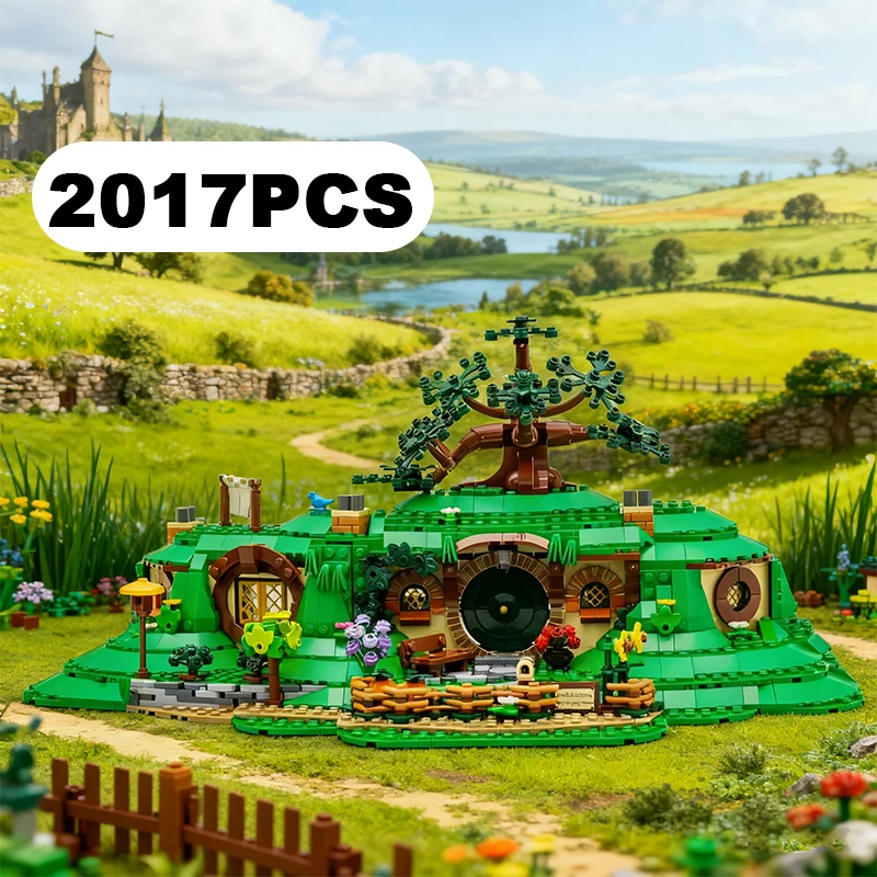 クリエイティブ ロード・オブ・ザ・リング シャイア ビルディングブロック シャイアホール 建築フィルム記念品セット 組み立てブロックおもちゃ ギフト 子供向け