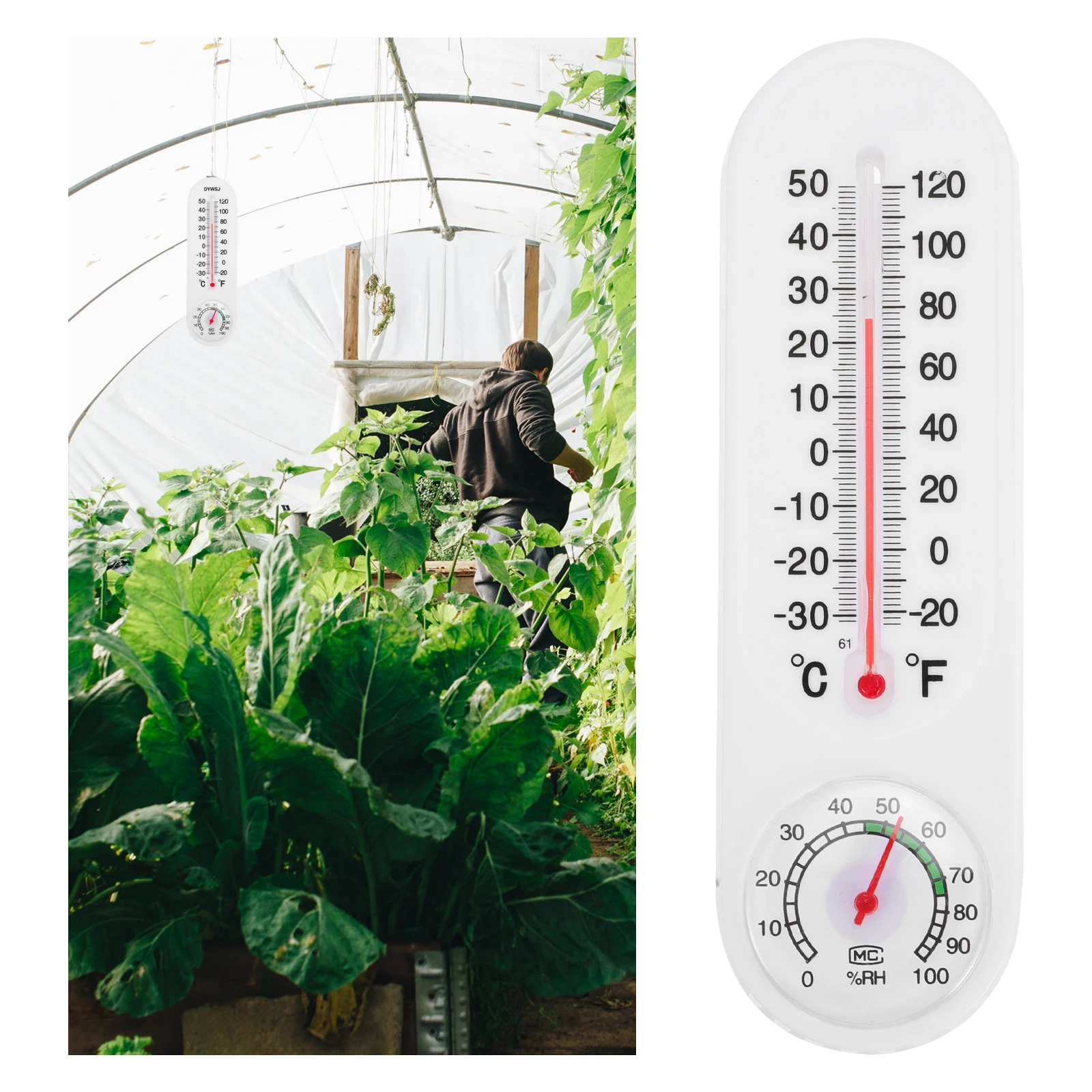 

5Pcs Digital Indoor Thermometer Hygrometer Multifunction Wall Desktop Garden Greenhouse Max Min Humidity Meter