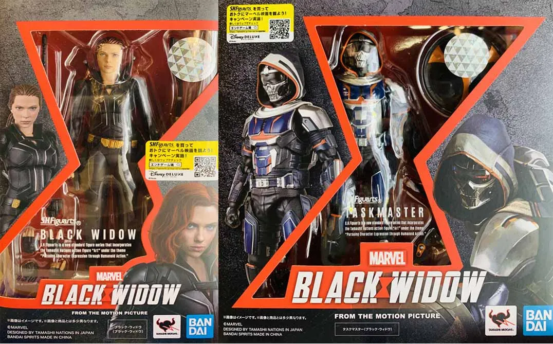 

Original Bandai SHF Marvel The Avengers Taskmaster Black Widow Anime Action Figure PVC Model Toys Collectible Gift Toys for kids