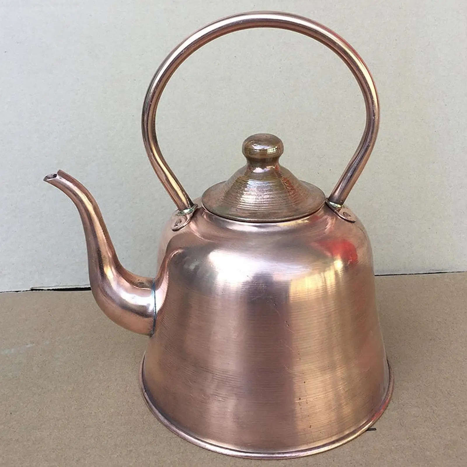 Water Boiler Jug Teaware Kung Fu Tea Pot Copper Teapot 1.5L Brass Tea Kettle for Hotel Living Room Restaurant Kitchen Tea Room