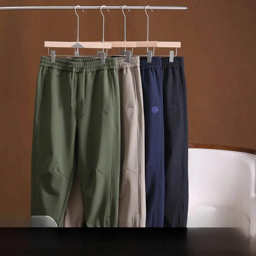 

Мужские утепленные брюки на флисовой подкладке, теплые, водонепроницаемые, осенне-зимние, повседневные, из полиэфирного волокна, прямого кроя