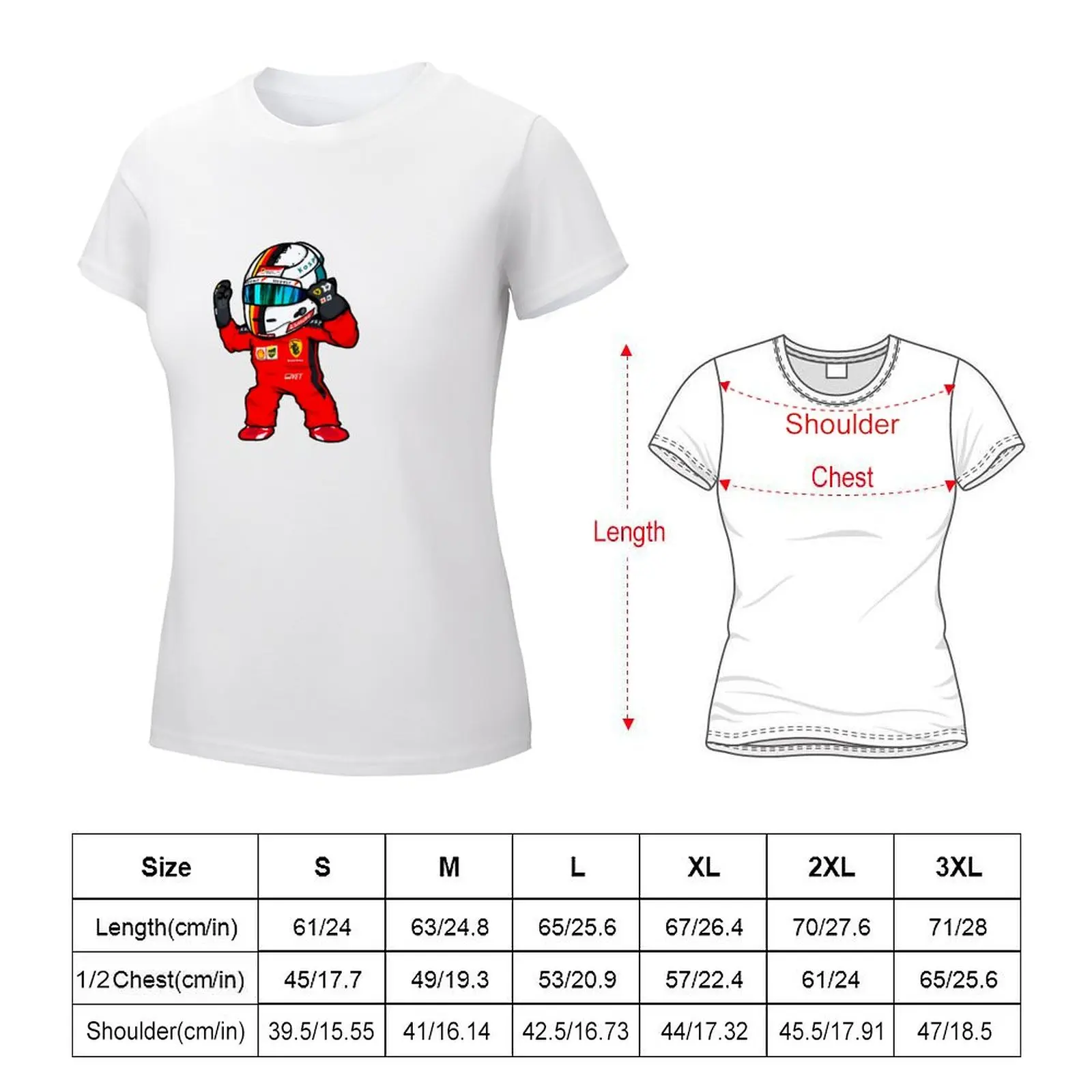 Seb Vettel Mini T-shirt aesthetic clothes cute clothes t shirts for Women