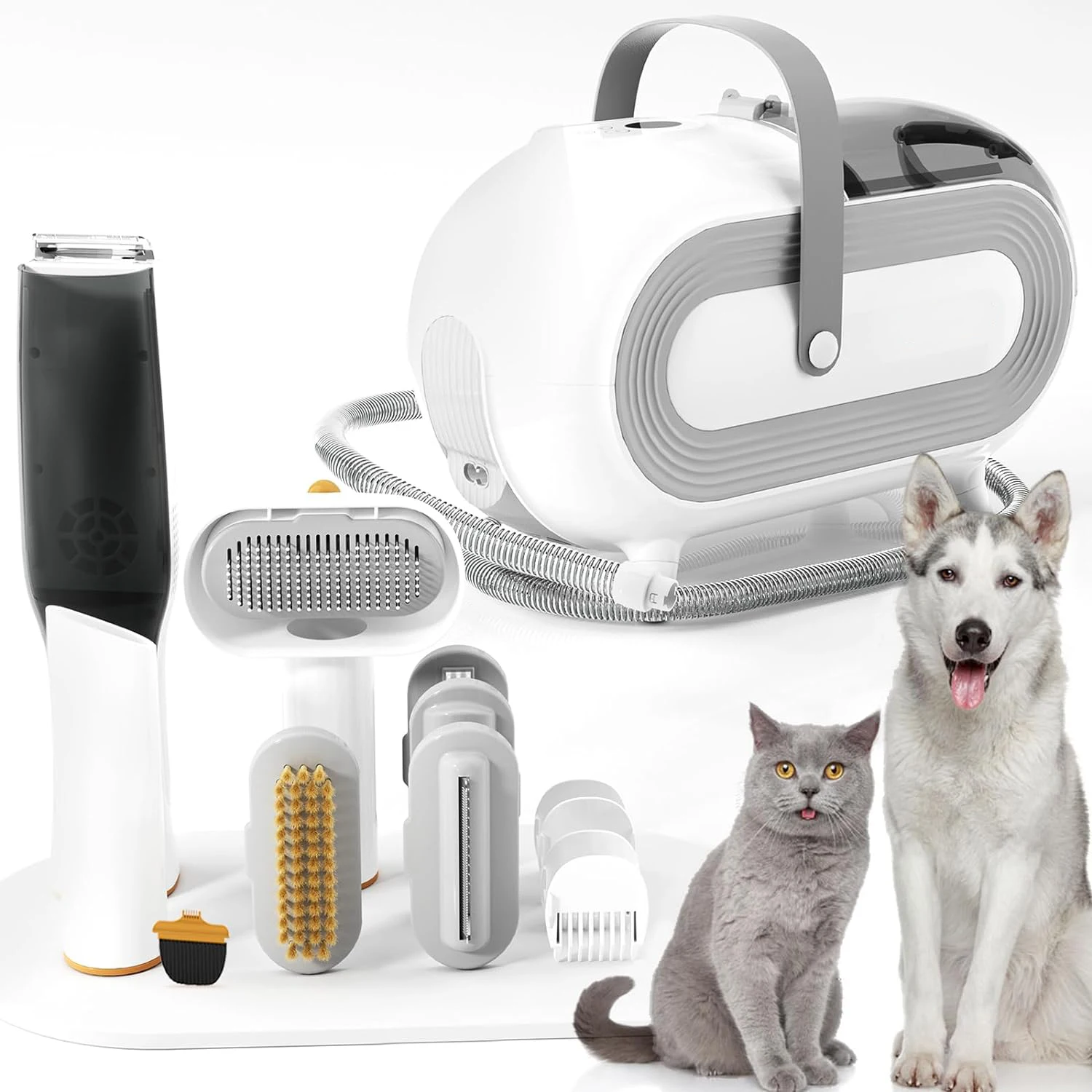 

Multifunctional Home Use Vacuum Cleaner Electric Hair Clipper Grooming Cat Dog Shedding Brush Pet Hair Suction Machine Set