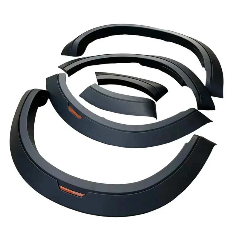 Premium Universal ABS Fender Flares Wheel Arch Trim with Reflector for 4X4 Pickup Exterior Parts