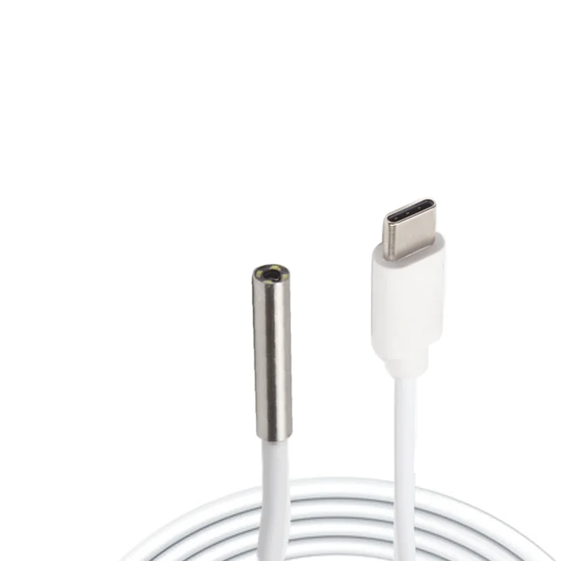 1MP Type-C Android 3.9mm 100° Wide Angle Macro Industrial Endoscope Camera Car Repair 1.5m Soft Cord Endoscope Camera Probe