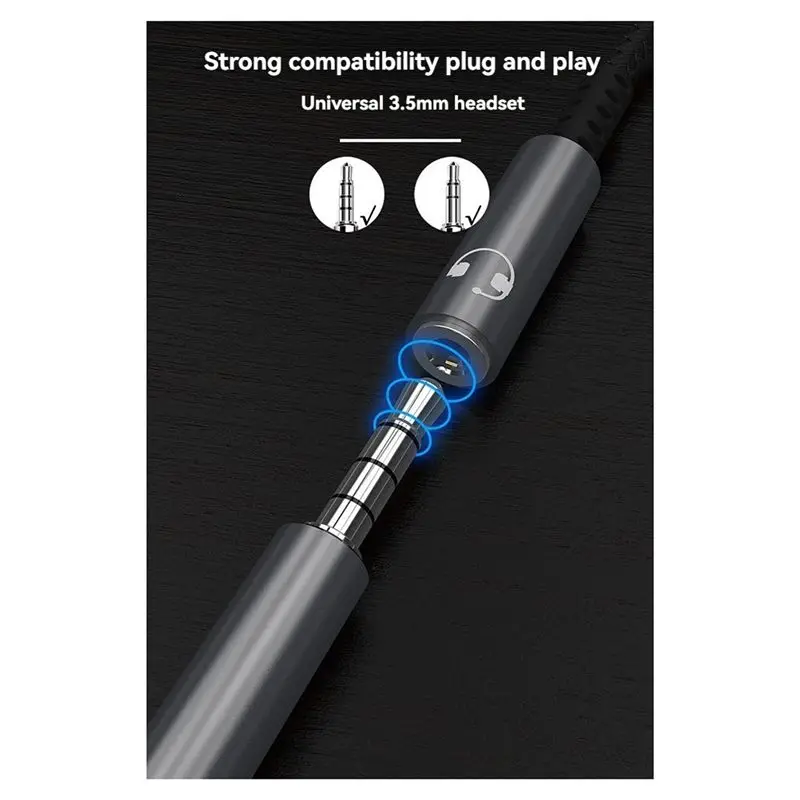 AS95 CX31993 HiFi Type C to 3.5mm Headphone Jack Adapter, 32bit/384kHz Digital Audio Converter with MIC Support for Phone PC