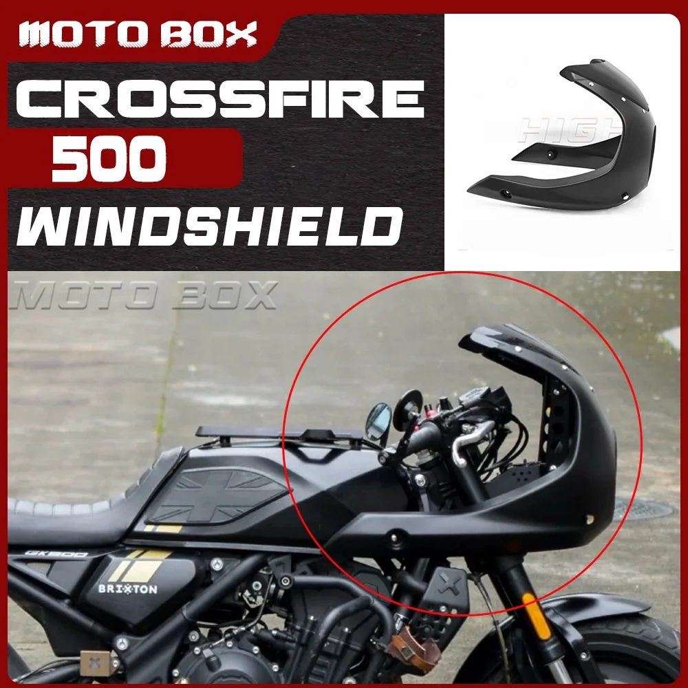 

For BRIXTON CROSSFIRE 500 windshield with bracket for gk500 rearview mirror handlebar accessories
