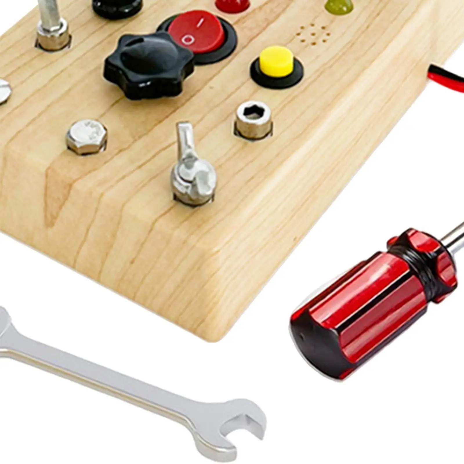 Lights Switch Busy Board Toys with Buttons Basic Motor Skills for Children