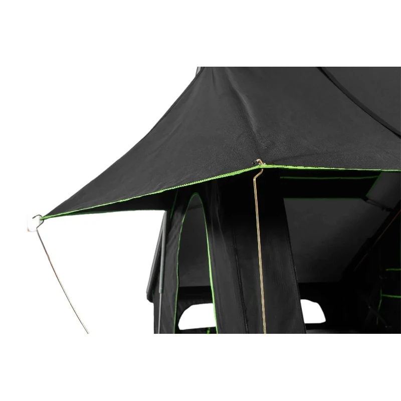 High Quality 4 Seasons Waterproof Windproof Rooftop Tent Outdoor Camping Foldable Hard Ox Fabric 4 Persons view 3