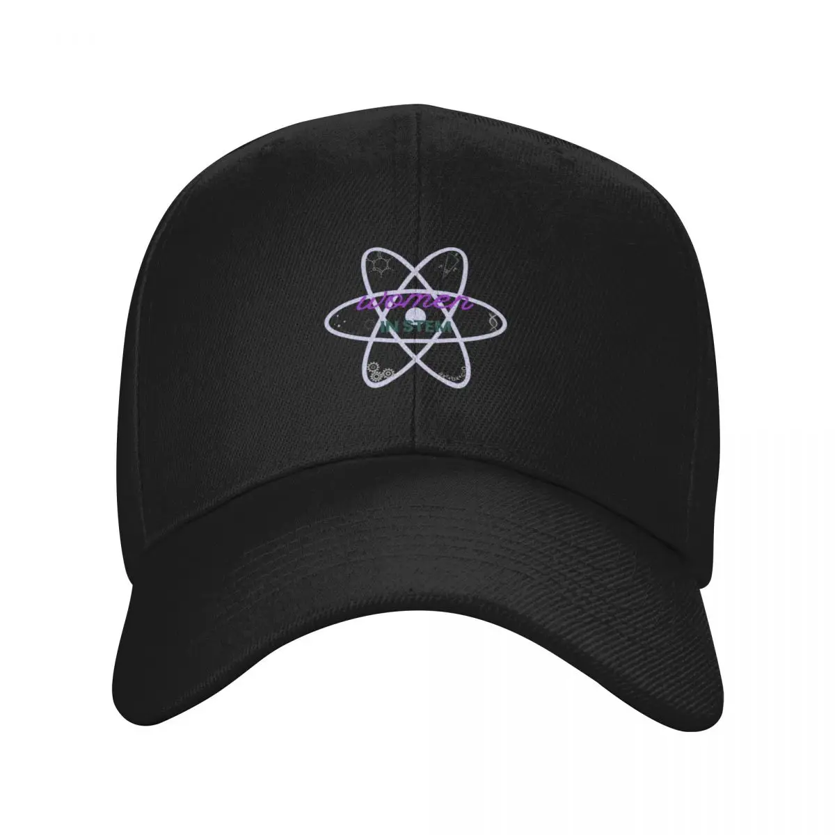 women in stem nuclear design logo Baseball Cap Anime Sunscreen derby hat Military Cap Man Women Caps Men's