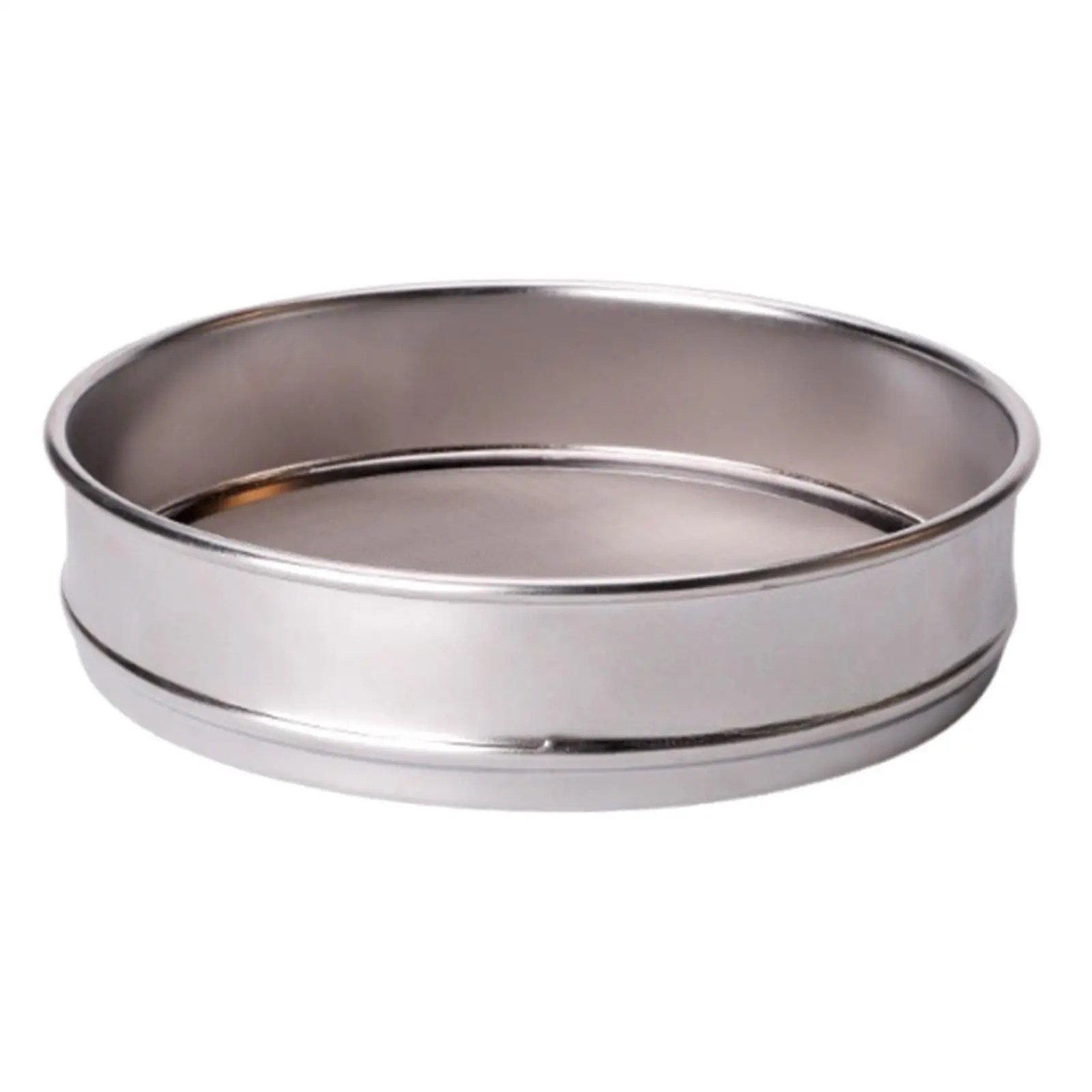 Stainless Steel Flour Sieve Test Sieve Reusable Ceramic Glaze Filter Round