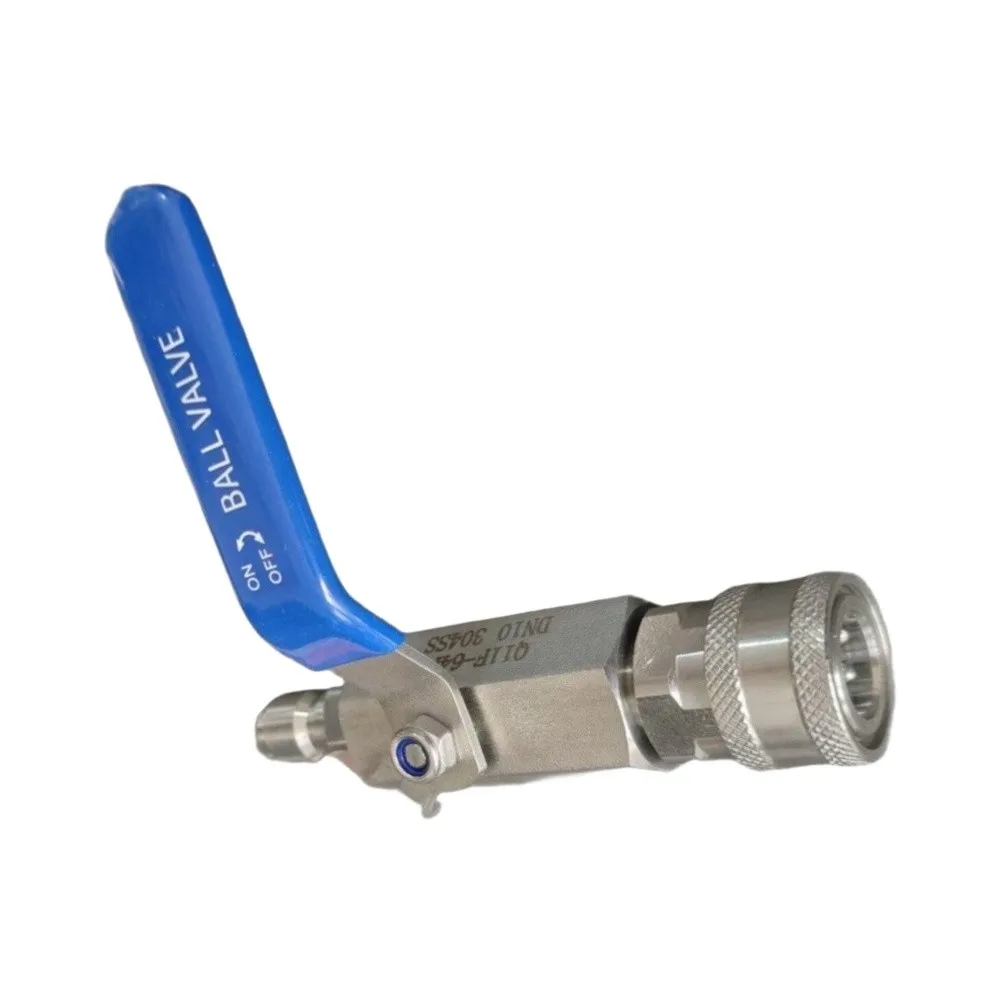 1 Set 5000PSI Stainless Steel Ball Valve 3/8 Inch Quick Connect Shut Off For Pressure Washer Hose Pipe Fitting Accessories