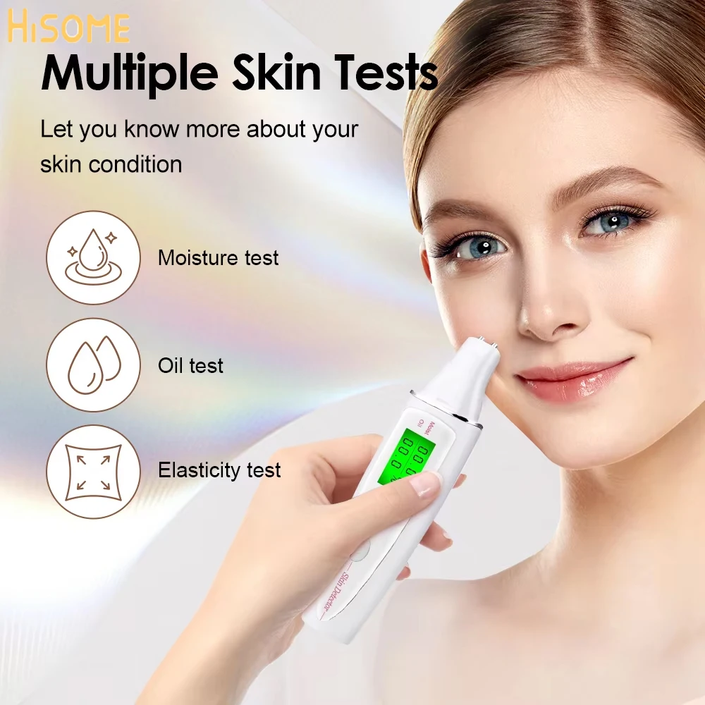 

Skin Tester Portable Skin Analyzer Digital Skin Water Oil Moisture Tester for Skin Care Skin Diagnostic Device Beauty Tool Women
