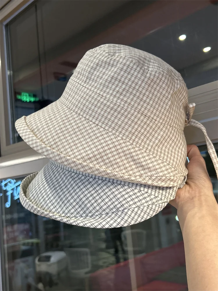 Bucket hat women's summer thin big brim fresh sun hat versatile fashion washbasin hat