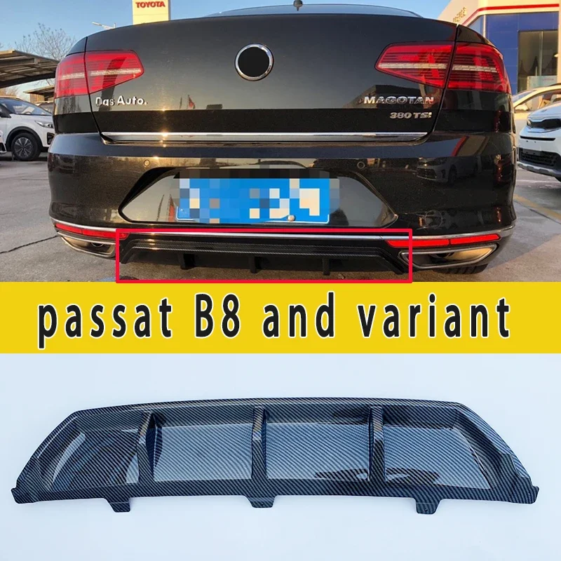 

Suitable for Volkswagen Passat B8 GTE diffuser, rear bumper, lip style luggage compartment spoiler, automotive parts 2015, 2016,