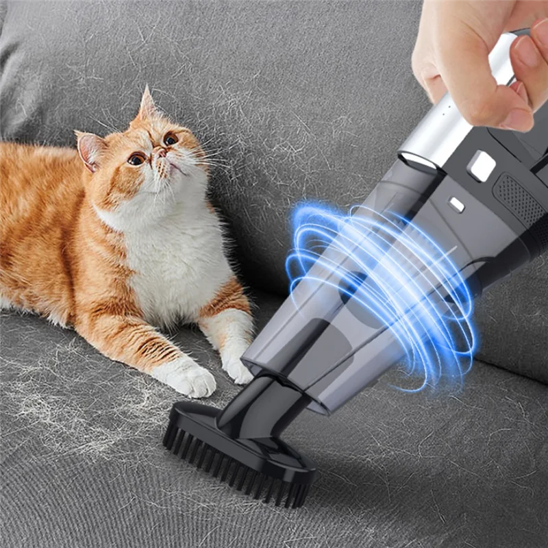 

Ручной пылесос переносной перезаряжаемый автомобильный пылесос беспроводной 8000PA мощное всасывание для автомобиля дома и офиса