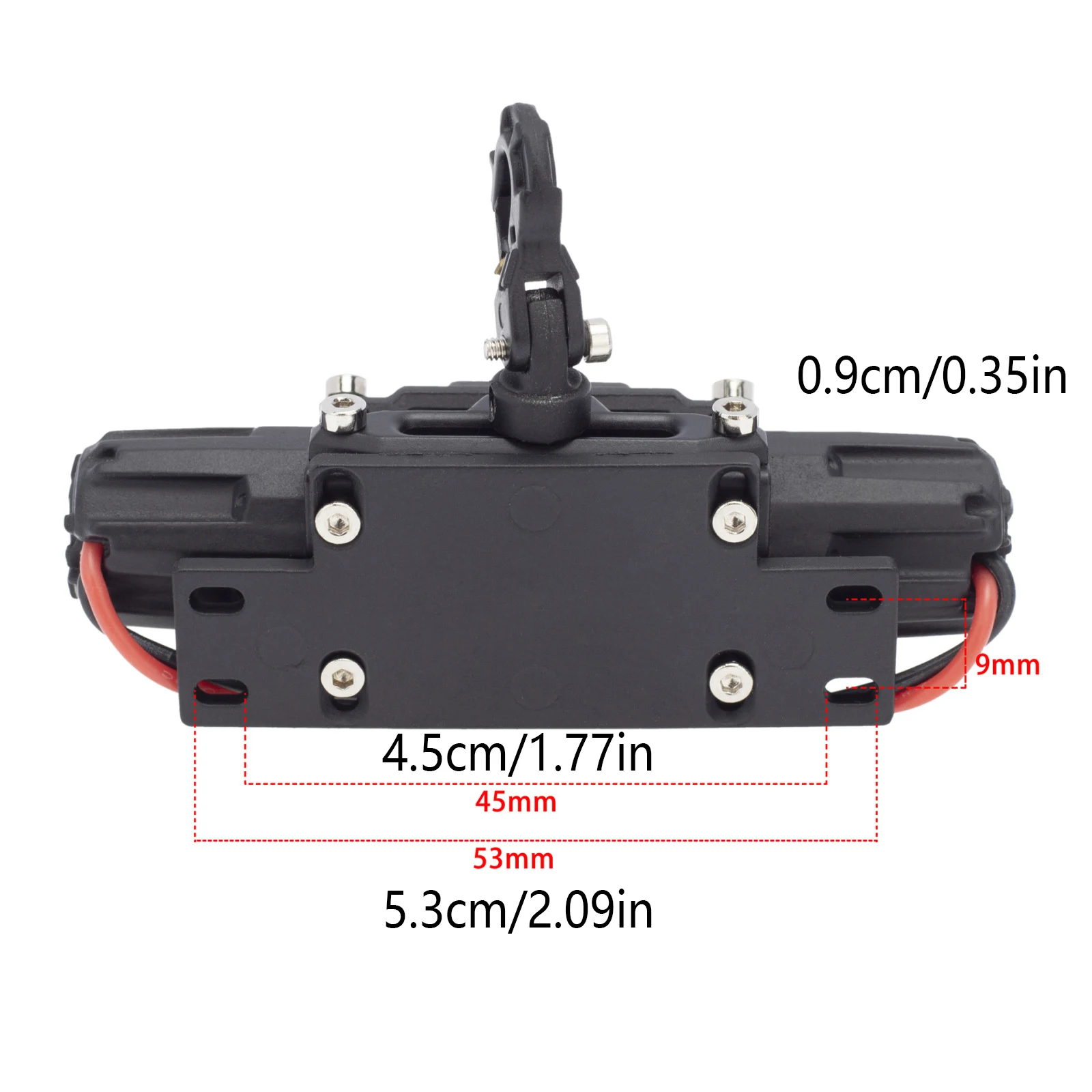Metalen Automatische Lier Draadloze Afstandsbediening w/3 Kanaals Controle Fit voor SCX10 III AXI03007 90046 1:10 1:8 RC Crawler Auto