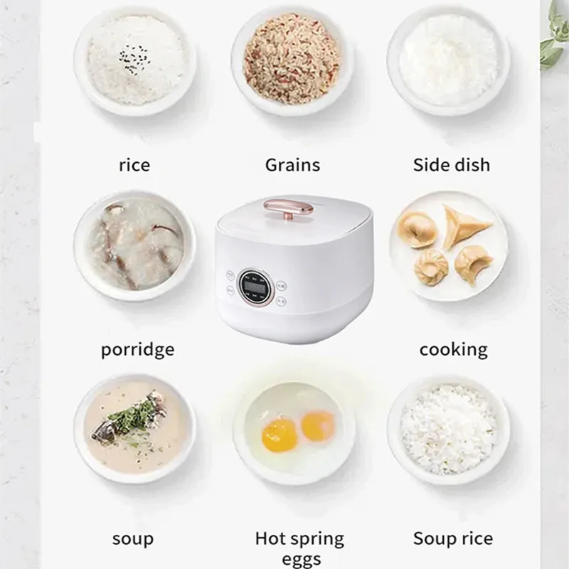 220v Smart Touch Reiskocher 2l Mini multifunktion ale Antihaft-Pfannen schnell kochende Suppe Reiskocher Küche Haushalts geräte