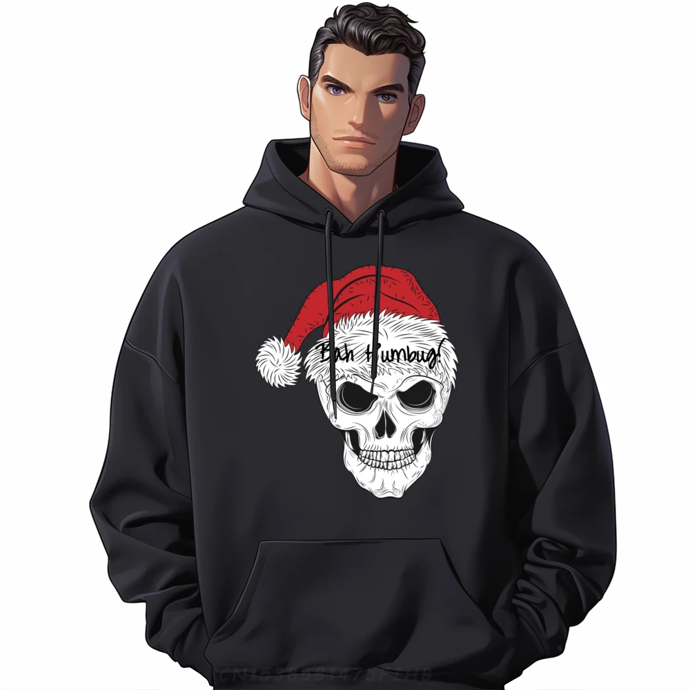 

Bah Humbug Santa Skull Christmas Funny Shirt Moisture Wicking Streetwear Tops Hoodies Valentines Day