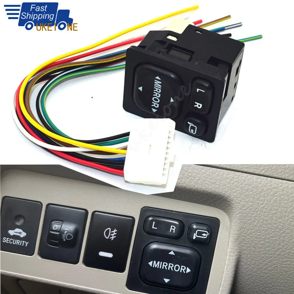 8487252040 For Toyota Corolla Scion RAV4 Vios Camry Electric Rear View Folding Mirror Control Switch Adjuster Car Accessories