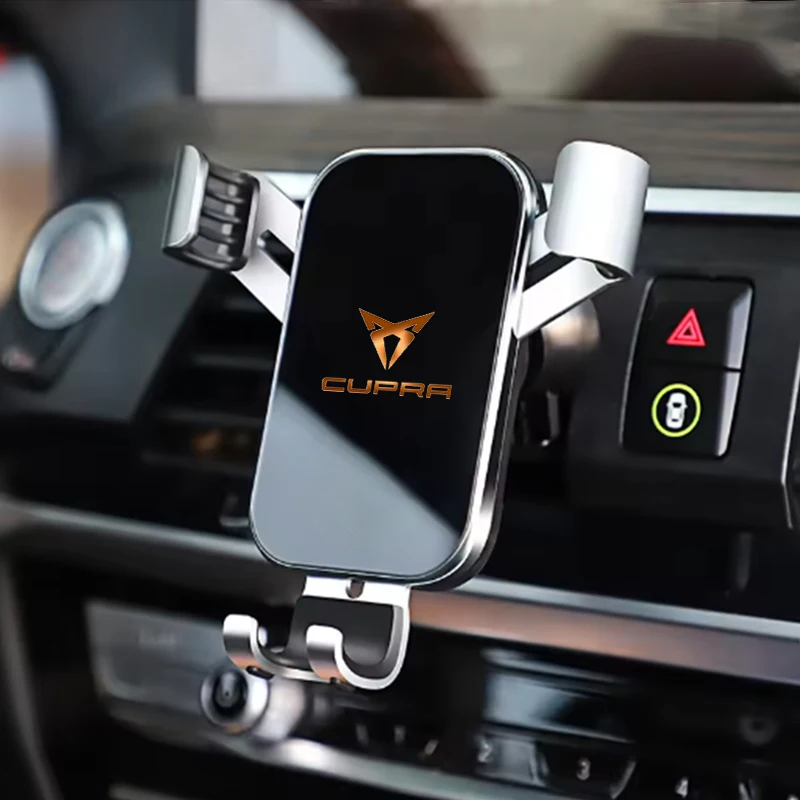 ABS Car Phone Holder Bracket Key ring For Cupra Formentor Leon Born Tavascan Ateca Air Vent Mount Support Stand Auto Accessories