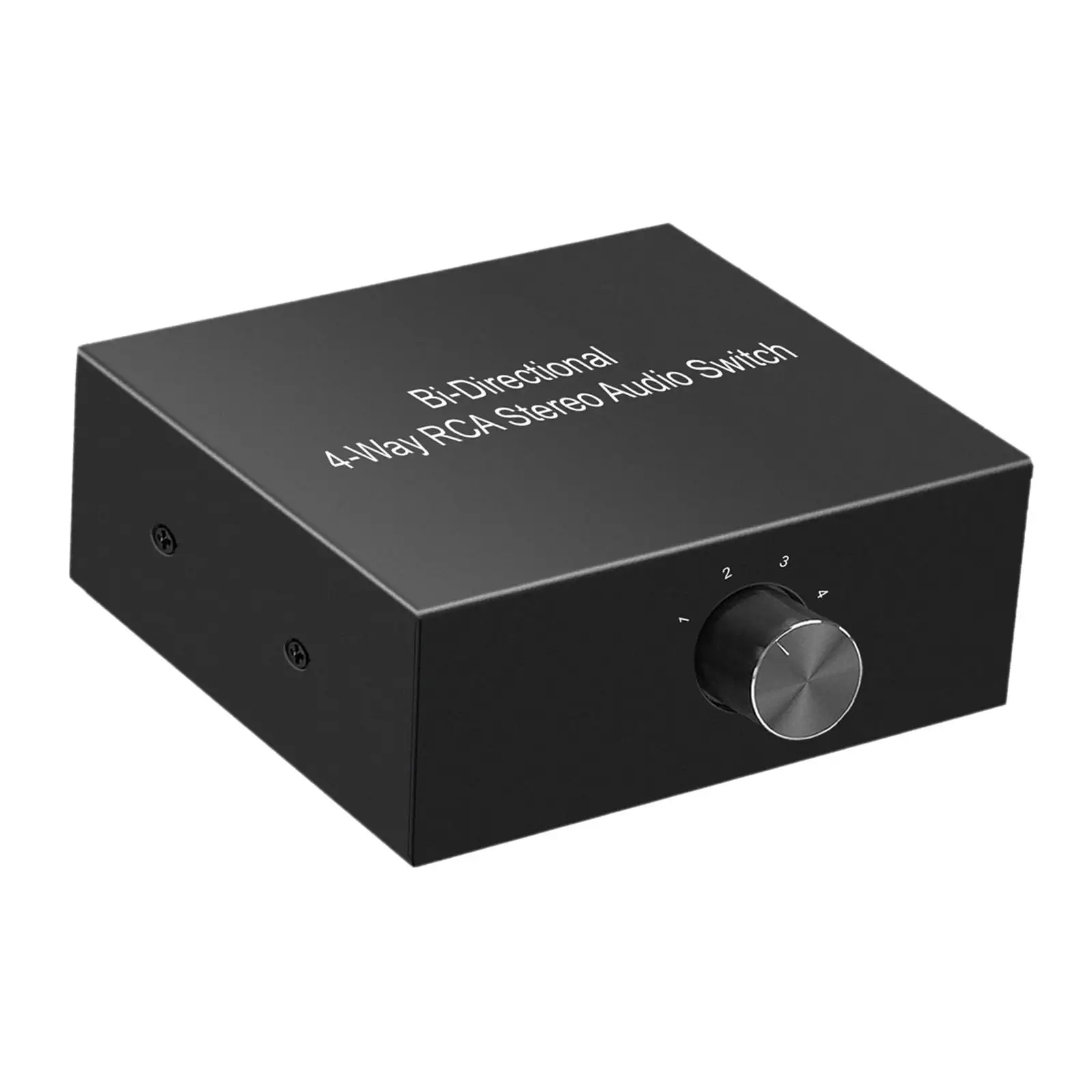 Commutateur audio bidirectionnel R L RCA à 4 ports pour console de jeu pour écouteurs