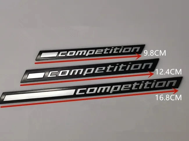 1X COMPETITION Bar Underlined Emblem for Thunder Edition M1 M2 M3 M4 M5 M6 M7 M8 X3M X4M X5M X6M Car Trunk Sticker