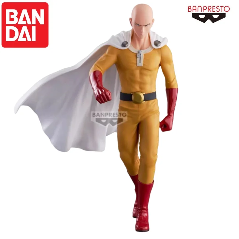 

Bandai In Stock Original One Punch Man Saitama Doll Brand New Boxed Animation Peripherals Characters Garage Banpresto Ornaments