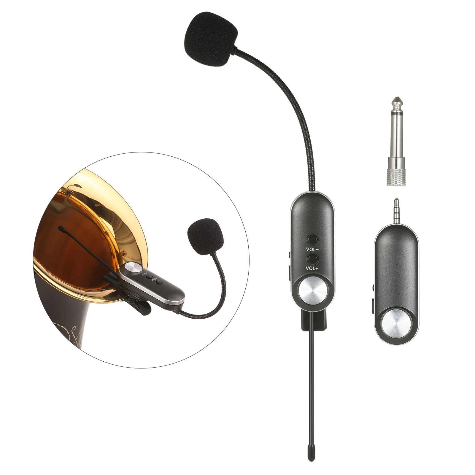 UHF سماعة ميكروفون لاسلكي أداة هيئة التصنيع العسكري متعدد الاتجاهات Hifi ميكروفون أداة لاسلكية نظام الميكروفون استقبال #1