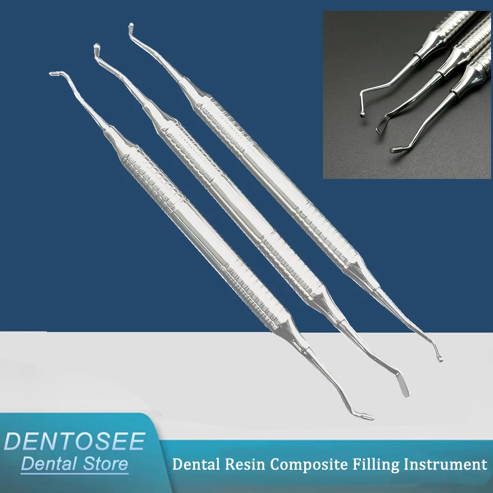 

Double-Ended Dental Filler Stainless Steel & Resin Composite Spatula for Precise Restorative Work