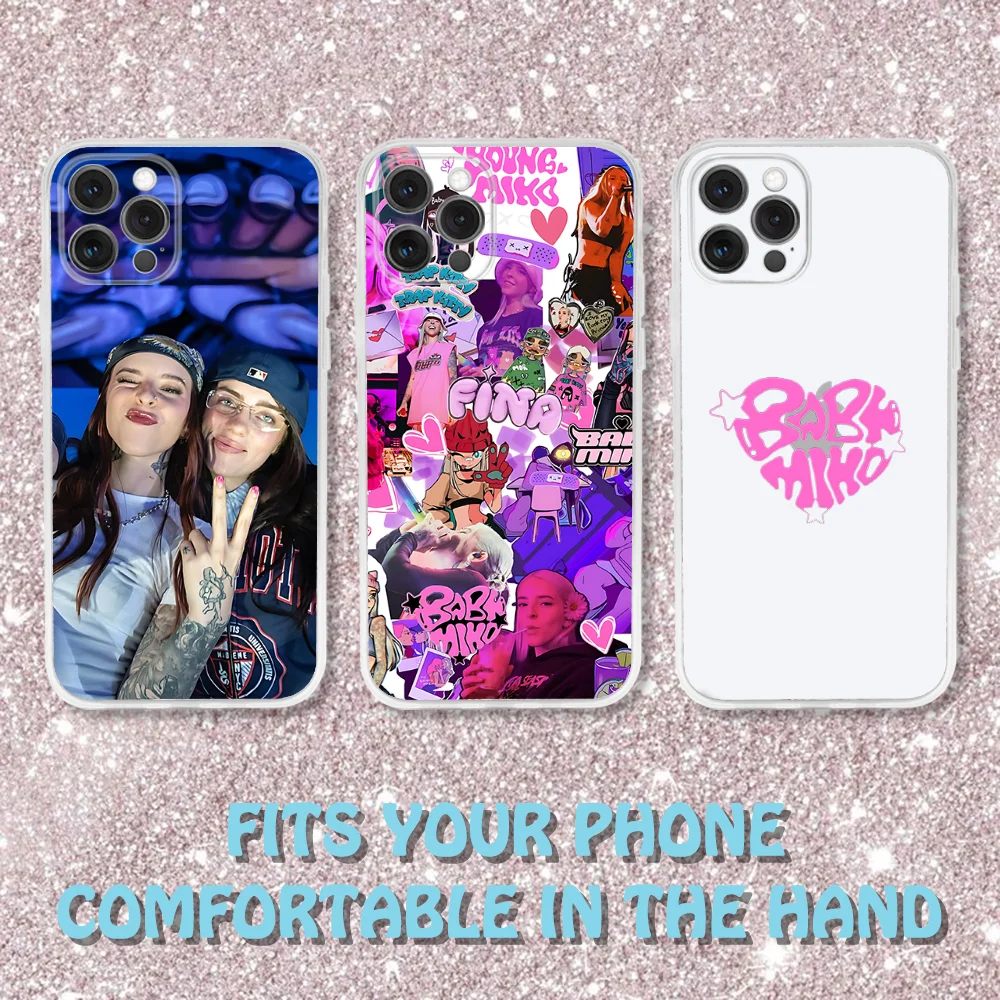 Singer Young M-Miko Phone Case For iPhone 16,15,14,13,12,11 Pro,Max,Plus,X,XS,XR,SE,Mini Transparent Silicone Soft