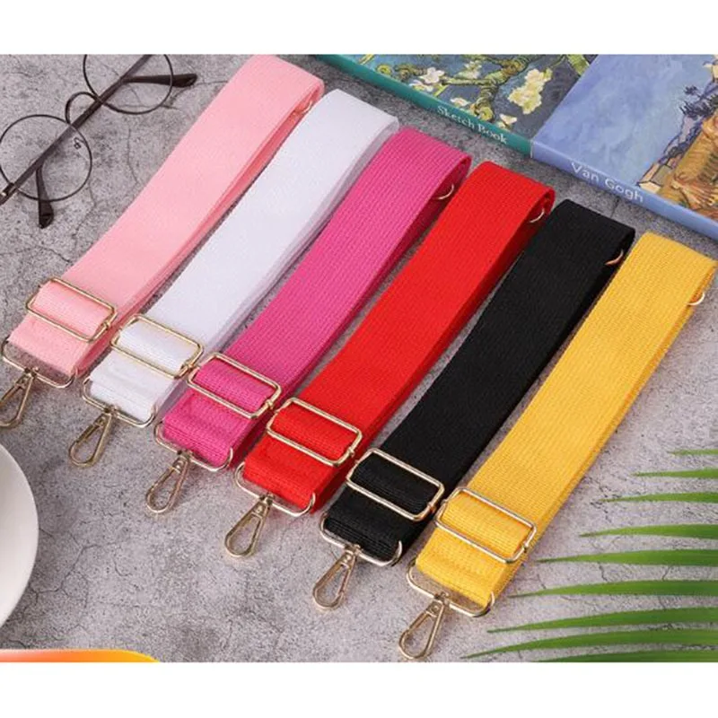 Shoulder Bag Strap Wide Replacement Strap Solid Color Wide Replacement Strap Bags Nylon Woman Messenger Accessories Bag Straps