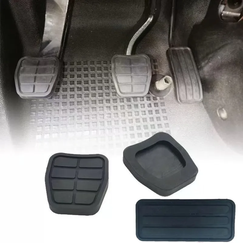 Комплект из 3 резиновых накладок на педали для VW Transporter T4 1990-2003, Jetta: накладки на педали сцепления, тормоза и акселератора, улучшенные резиновые накладки на подножки