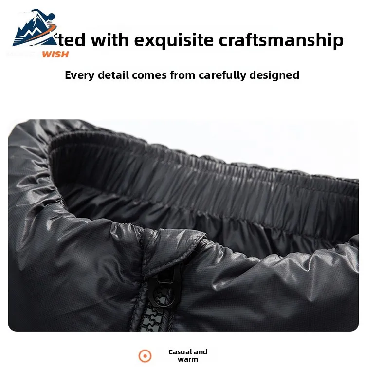 MONEYWISH أسفل سترة العصرية تنوعا الأبيض بطة أسفل القطن سميكة الباردة مقاومة الدافئة معطف قصير في الهواء الطلق مخيم التزلج أسفل سترة