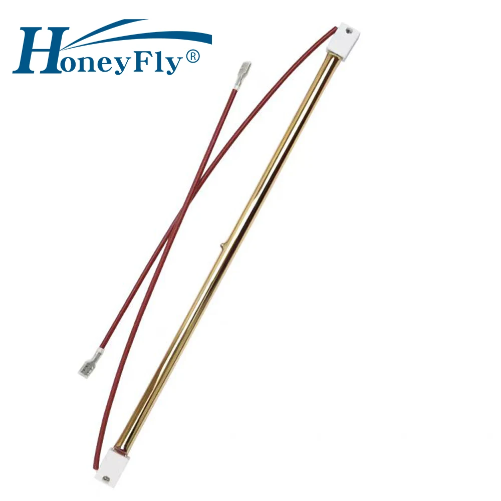 

Инфракрасная галогенная кварцевая лампа HoneyFly, 2 шт., золотая, 530 мм, 1000 Вт, 220 В/380 В, SK15, с золотым отражателем, нагревательный элемент