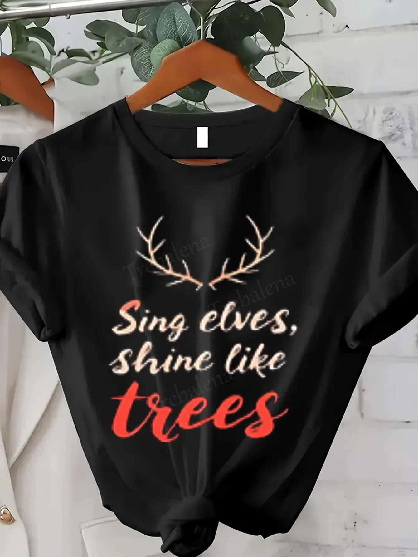 Women T-shirt Sexy Christmas T-Shirt 