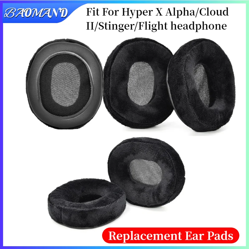 

Replacement Earpads Fits For Hyper X Alpha/Cloud II/Stinger/Flight Headphone Ear Pads/Earpads Ear Cushions
