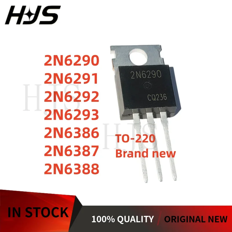 10pcs new 2N6290 2N6291 2N6292 2N6293 2N6386 2N6387 2N6388 2N*6290 6291 6292 6293 6386 6387 6388 In stock TO-220