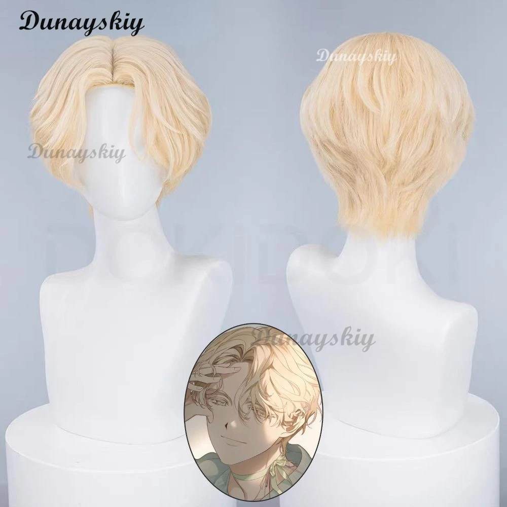 Luka Wig Anime Cosplay Wig Men Short Hair Luka Cosplay Heat Resiatant Hair Free Wig Cap