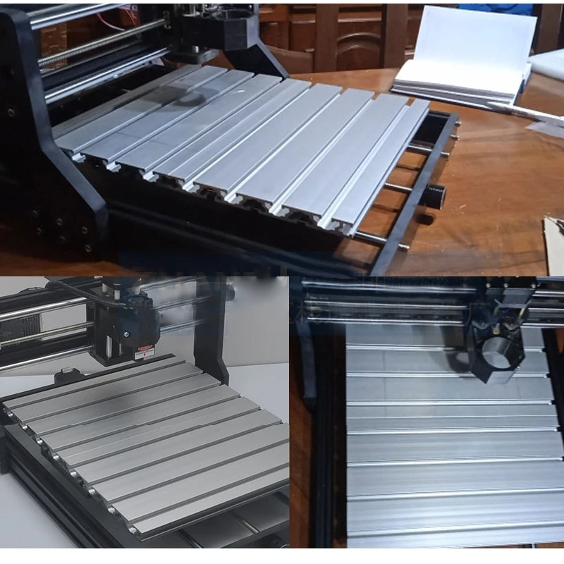 CNC 3018 Y-Achsen-Verlängerungssatz 3040 T-Slot Aluminium MDF Tischverlängerung Aluminium Spoilboard Kompatibel mit CNC 3018pro – Detail 7