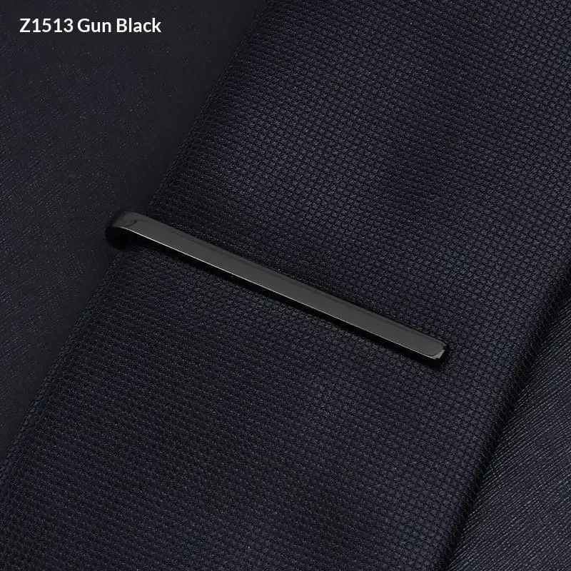 Men's Narrow Tie Clip, Thin Copper, Small, Silver, Golden, Black, Business Formal Wear, Fashion, 1 Pc